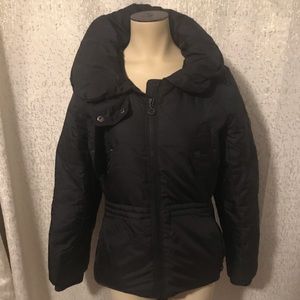 DKNY Black Down Coat, Small